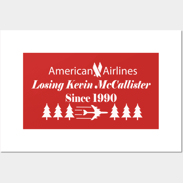 Home Alone Ugly Sweater American Airlines Wall Art by theflyingjojo